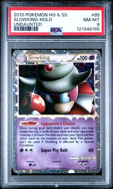 PSA 8 - 2010 Pokemon HG &amp; SS Slowking - Holo Undaunted #85 (121348165)