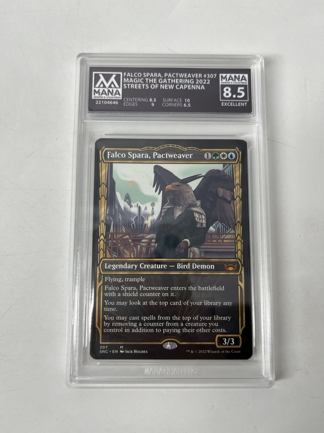 MANA 8.5 - 2022 Magic The Gathering Streets of New Capenna Falco Spara , Pactweaver #307 (22104646)
