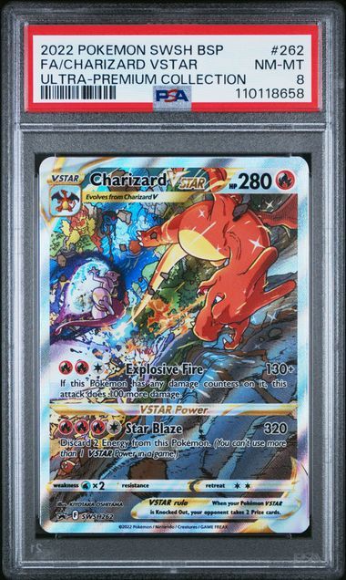 PSA - 8 2022 Pokemon SwSh BSP FA/Charizard VSTAR Ultra-Premium Collection - #262 [110118658]