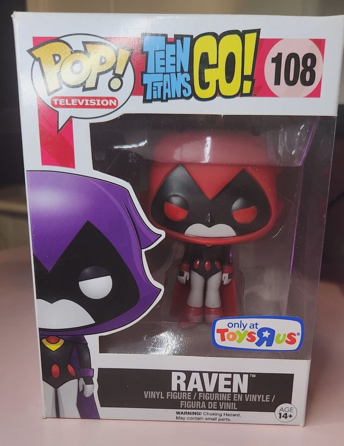 #108 Teen Titans Go! - Raven (Red) - Toys R Us Exclusive - Funko Pop!