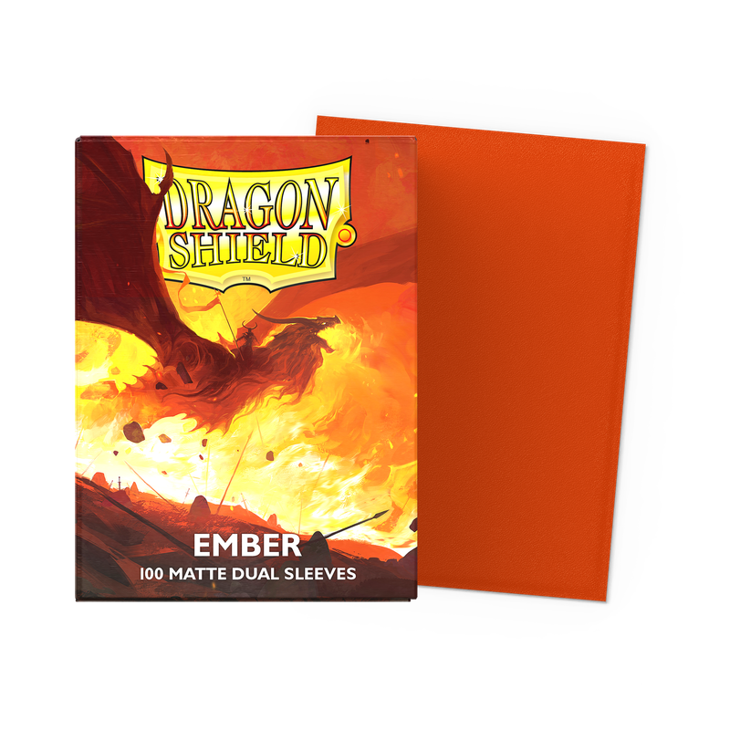 Dragon Shield - Ember - Dual Standard Sized Card Sleeves [100 Count]