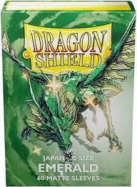 Dragon Shield - Emerald - Japanese [60 Count]