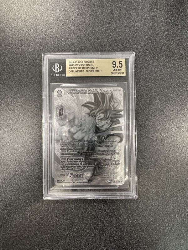 BGS 9.5 - 2017-23 DBS Promo #BT20003 Son Goku, Rapidfire Response P OFFLINE REG. Silver Print - [0018159733]