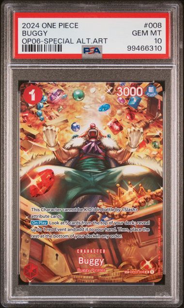 PSA - 10 #008 2024 One Piece EN Buggy OP06 - Special Alt Art [99466310]