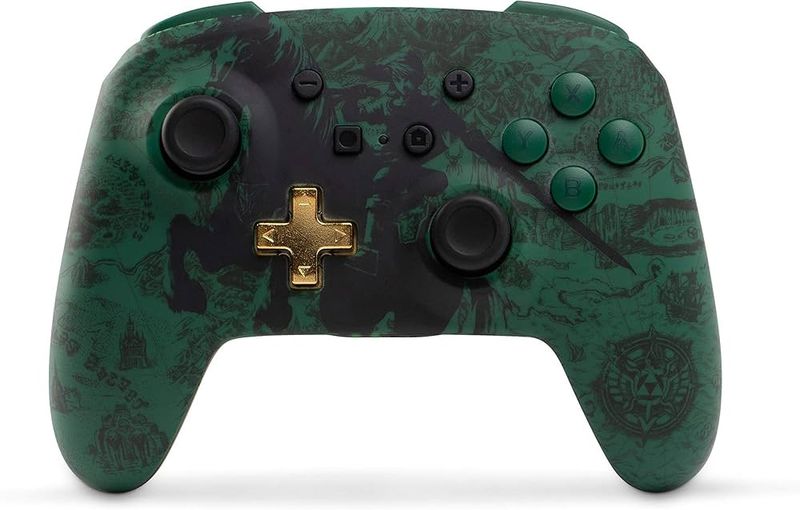 Power A - The Legend of Zelda - Wireless Controller (Batteries) - Dark Green - Nintendo Switch