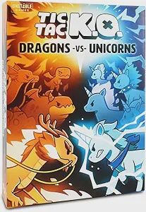 Tic Tac K.O. - Dragons Vs. Unicorns - Board Game