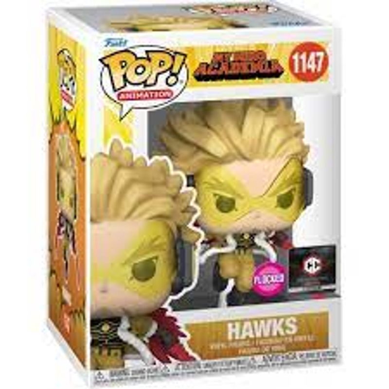 #1147 My Hero Academia - Hawks (Flocked) - Chalice Collectables Exclusive - Funko Pop!