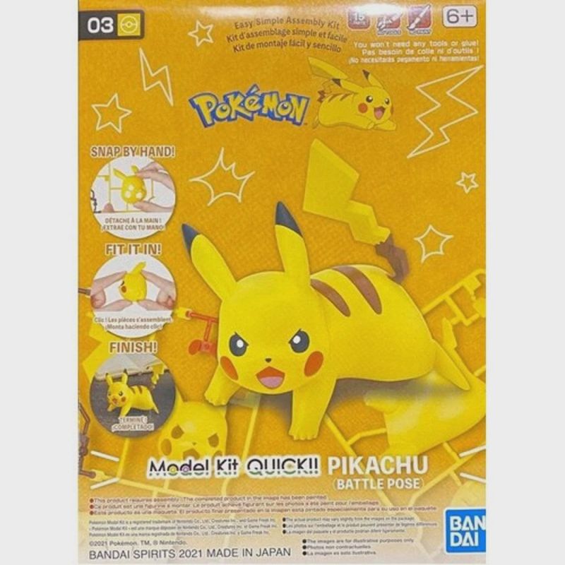 Bandai: Pokemon Quick Kit - Pikachu, Battle Pose