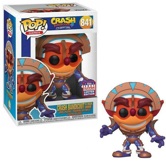 #841 Crash Bandicoot 4: It's About Time - Crash Bandicoot in Mask Armor - Funko Pop!