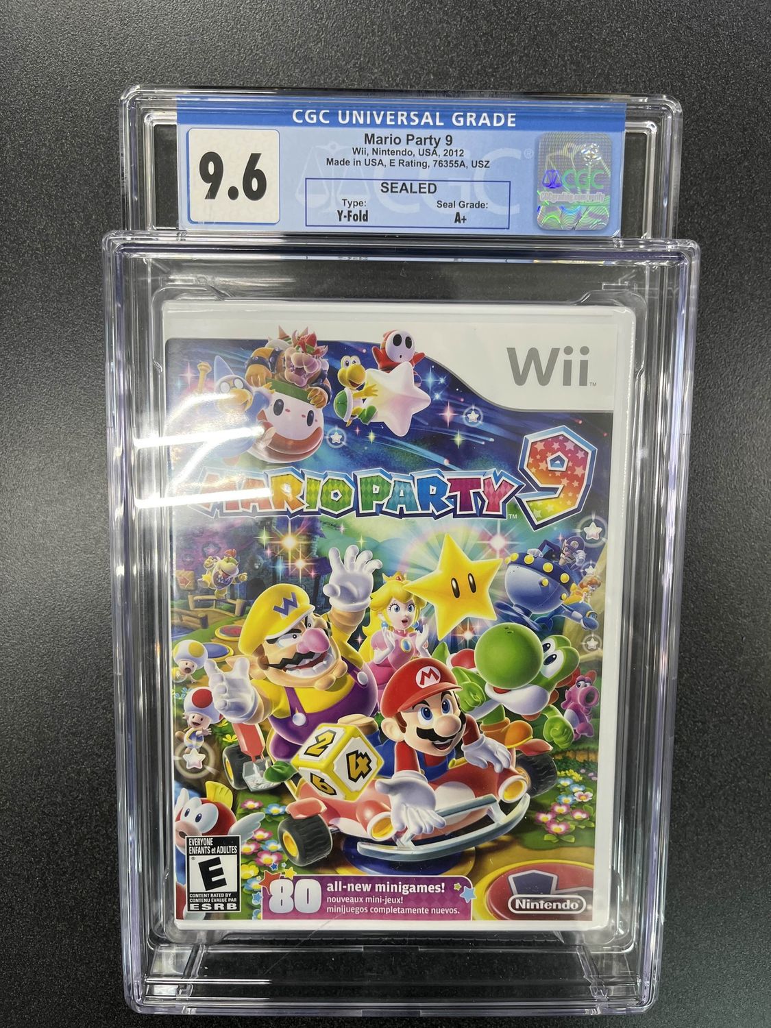 CGC - 9.6 Mario Party 9 - Nintendo Wii - Sealed Grade [1024114006]