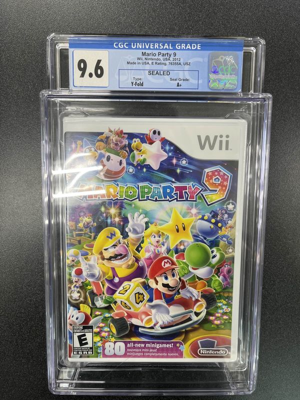 CGC - 9.6 Mario Party 9 - Nintendo Wii - Sealed Grade [1024114006]