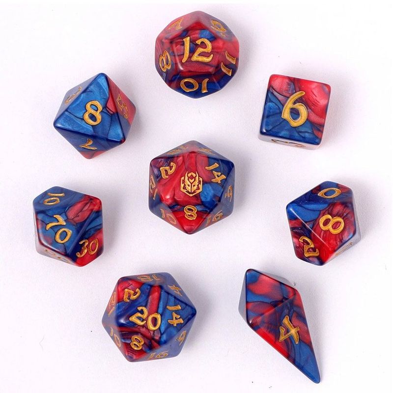 8-Set RPG Dice Wyrmforged: Stormcaller
