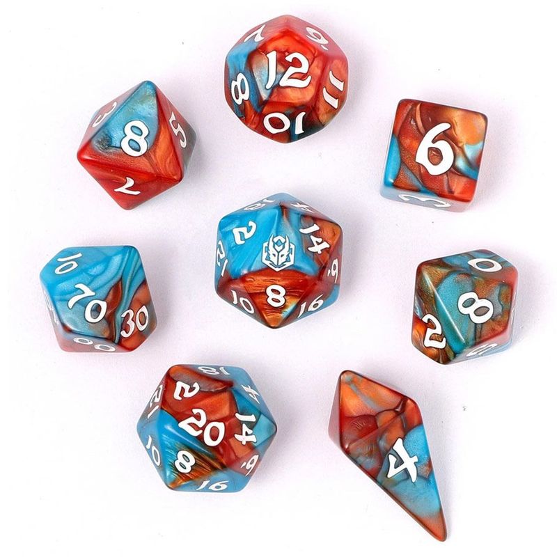 8-Set RPG Dice Wyrmforged: Bard&#39;s Cloak
