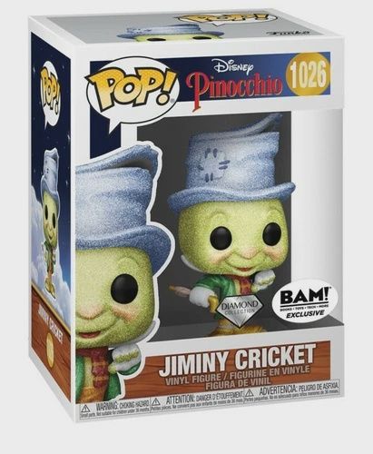 #1026 Disney Pinocchio - Jiminy Cricket - Diamond Collection / Bam Exclusive - Funko Pop!