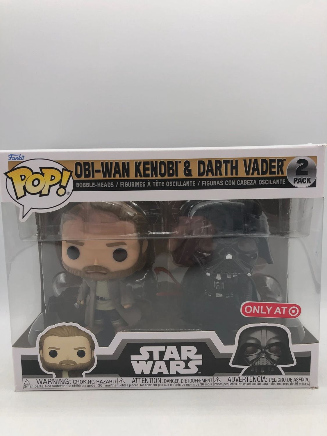 2 Pack - Star Wars - Obi-Wan Kenobi &amp; Darth Vader - Target Exclusive - Funko Pop!