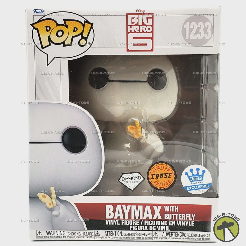 #1233 Big Hero 6 - Baymax With Butterfly - Funko Exclusive Diamond Limited Chase Edition - Funko Pop!