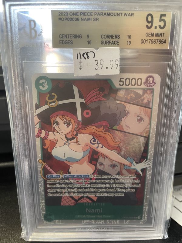 BGS 9.5 - 2023 One Piece - Paramount War - #OP02036 Nami SR - [0017567654]