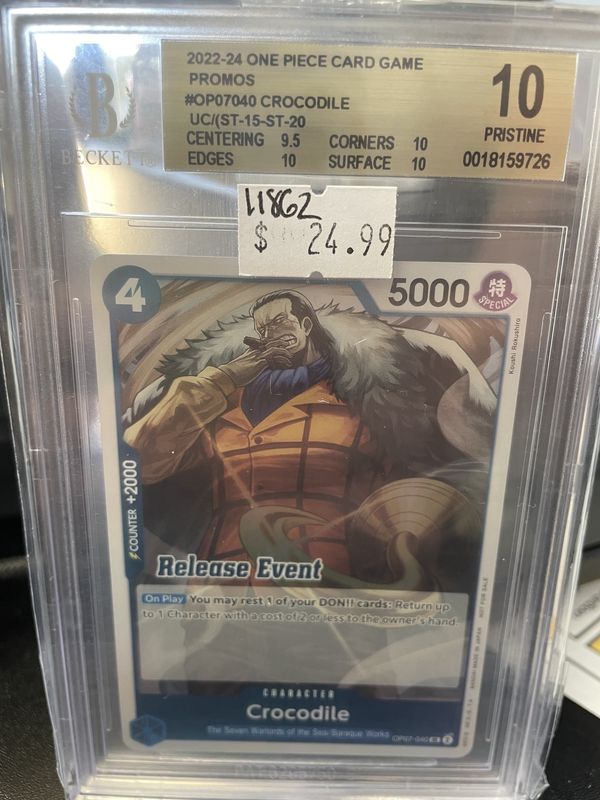 BGS 10 - 2022-24 One Piece -  Promos - #OP07040 Crocodile - [0018159726]