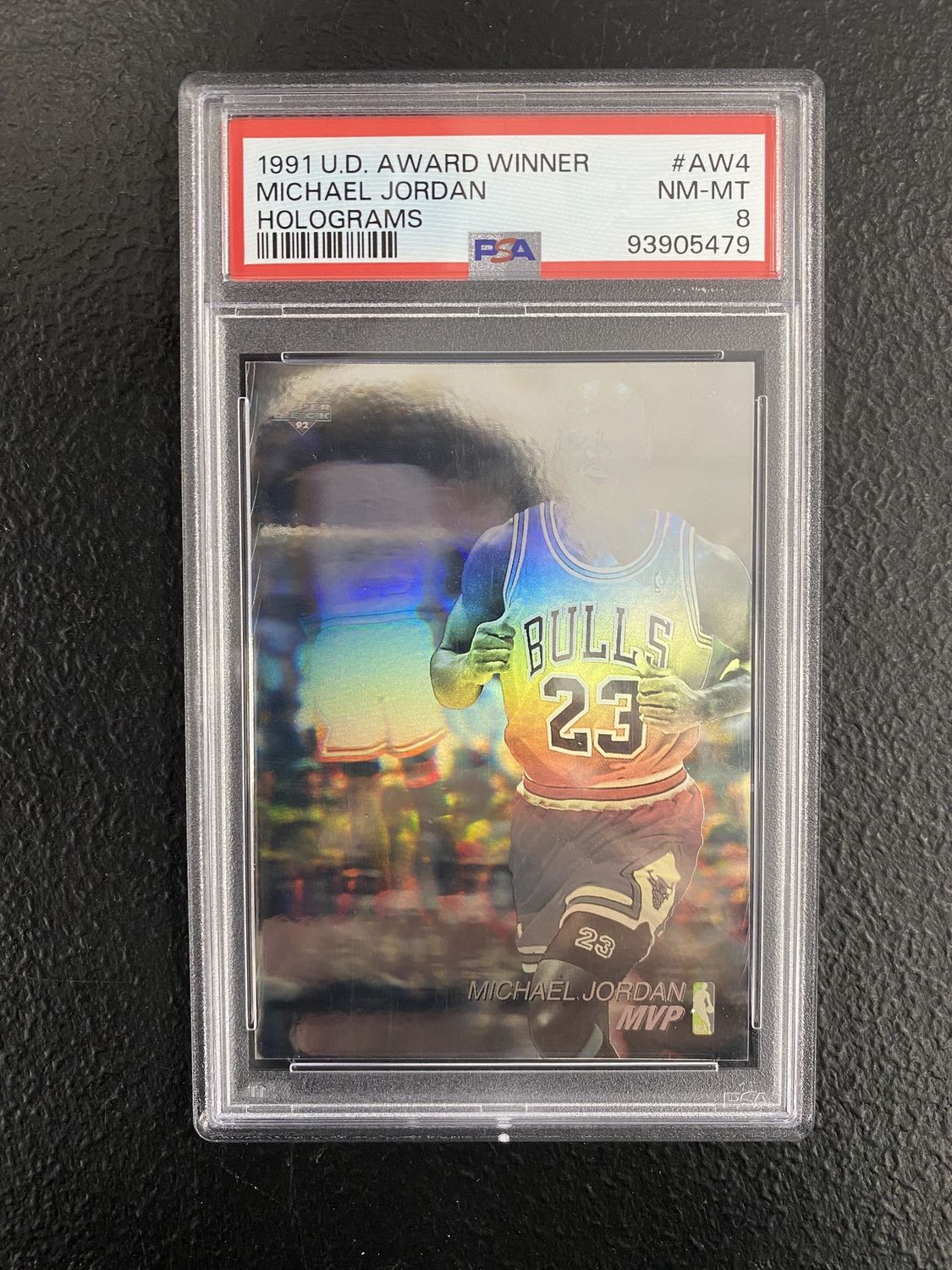 PSA - 8 1991 U.D. Award Winner Michael Jordan Holograms #AW4 [93905479]