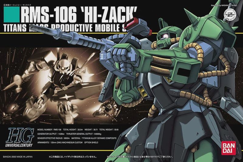 BANDAI NAMCO - RMS-106 &#39;HI-ZACK&#39; - High Grade