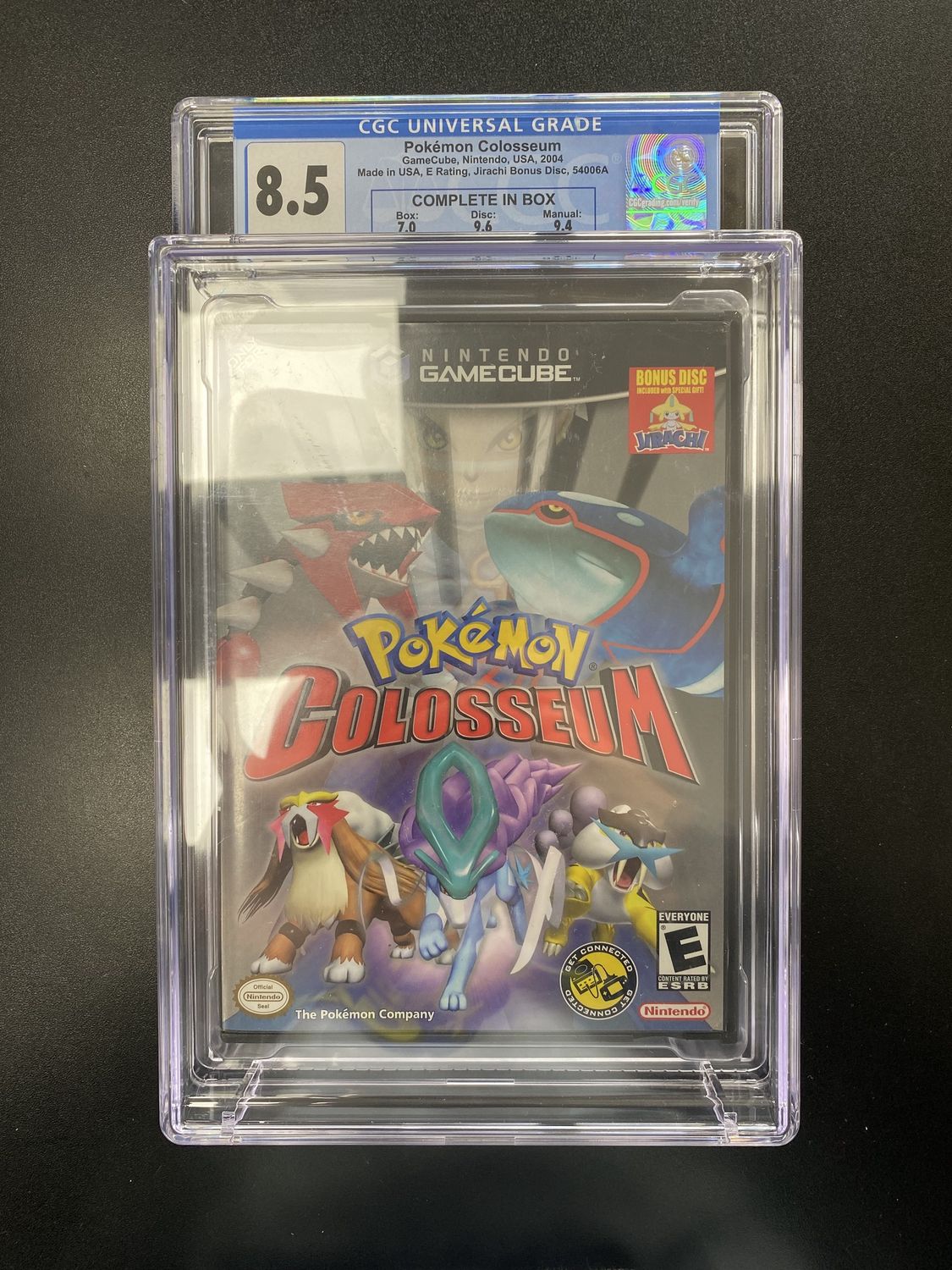 CGC - 8.5 Pokemon Colosseum w/ Bonus Disc - Gamecube - CIB Grade [1024114007]