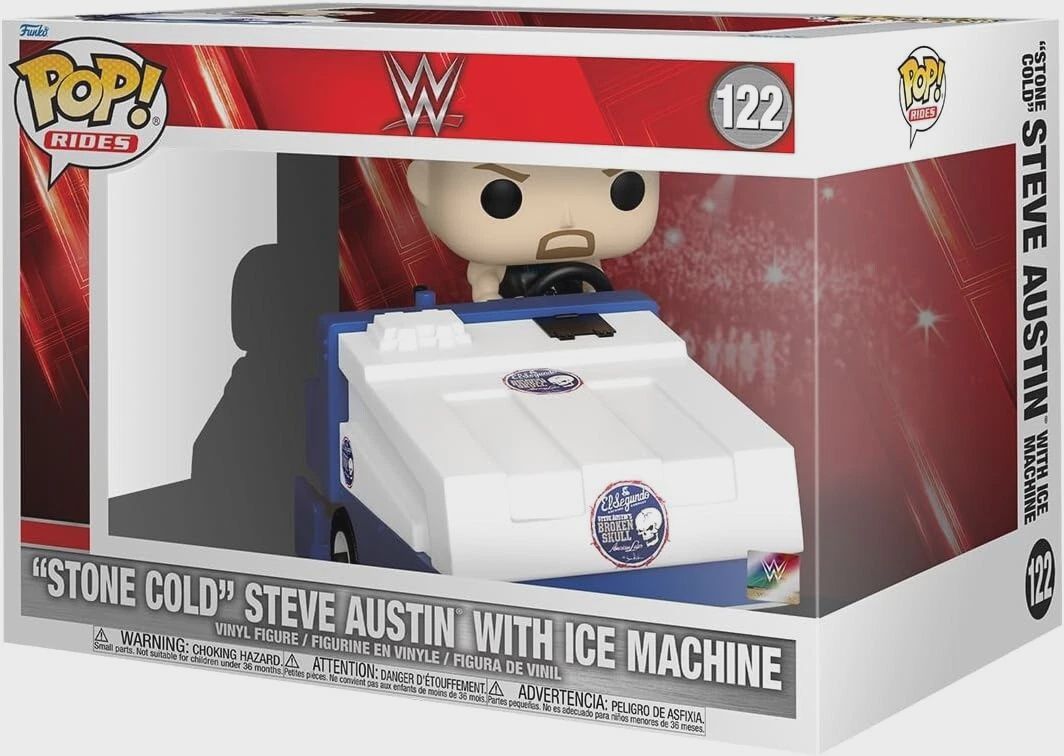#122 - WWE - &quot;Stone Cold&quot; Steve Austin with Ice Machine - Funko Pop!