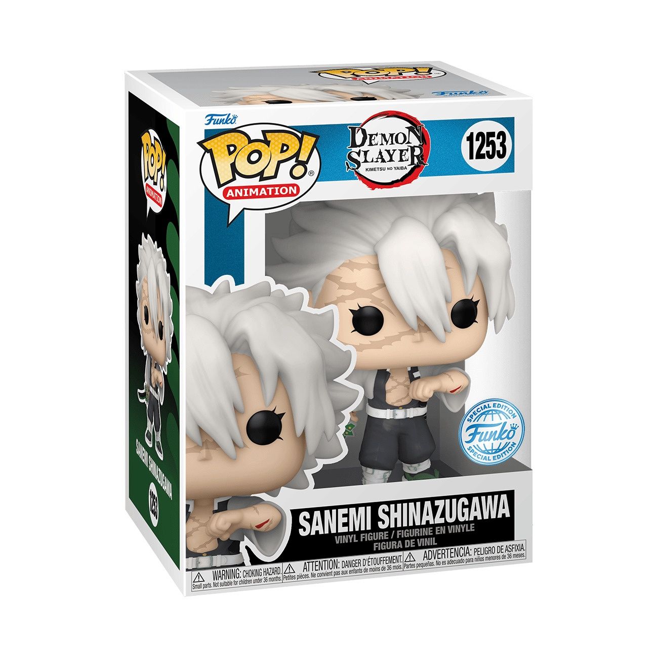 #1253 Demon Slayer - Sanemi Shinazugawa - Funko Pop!, Condition: #1253 Demon Slayer - Sanemi Shinazugawa - Funko Pop! / Special Edition Sticker
