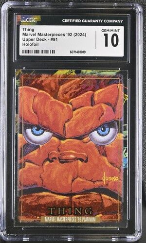 CGC 10 - Thing Marvel Masterpieces '92 2024 - Upper Deck #91 - Holofoil - [6071481019]