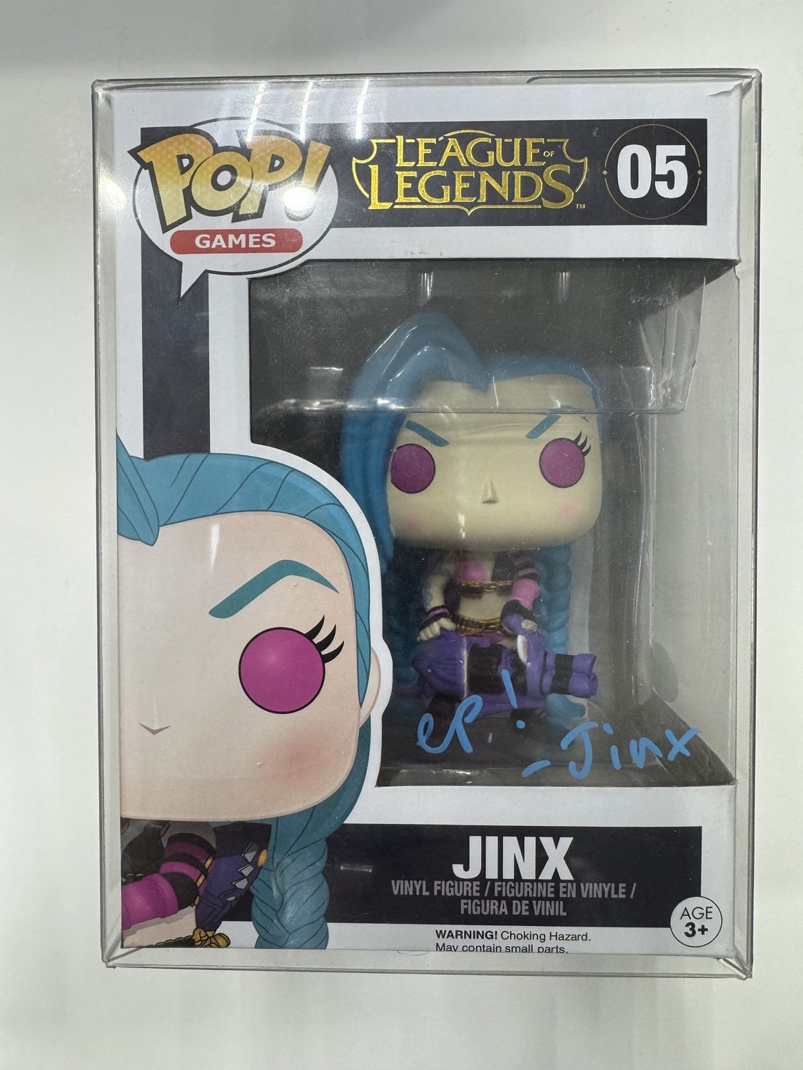 Funko Pop! #05 Jinx (Auto) - League Of Legends, Condition: Good, Variant: Signed