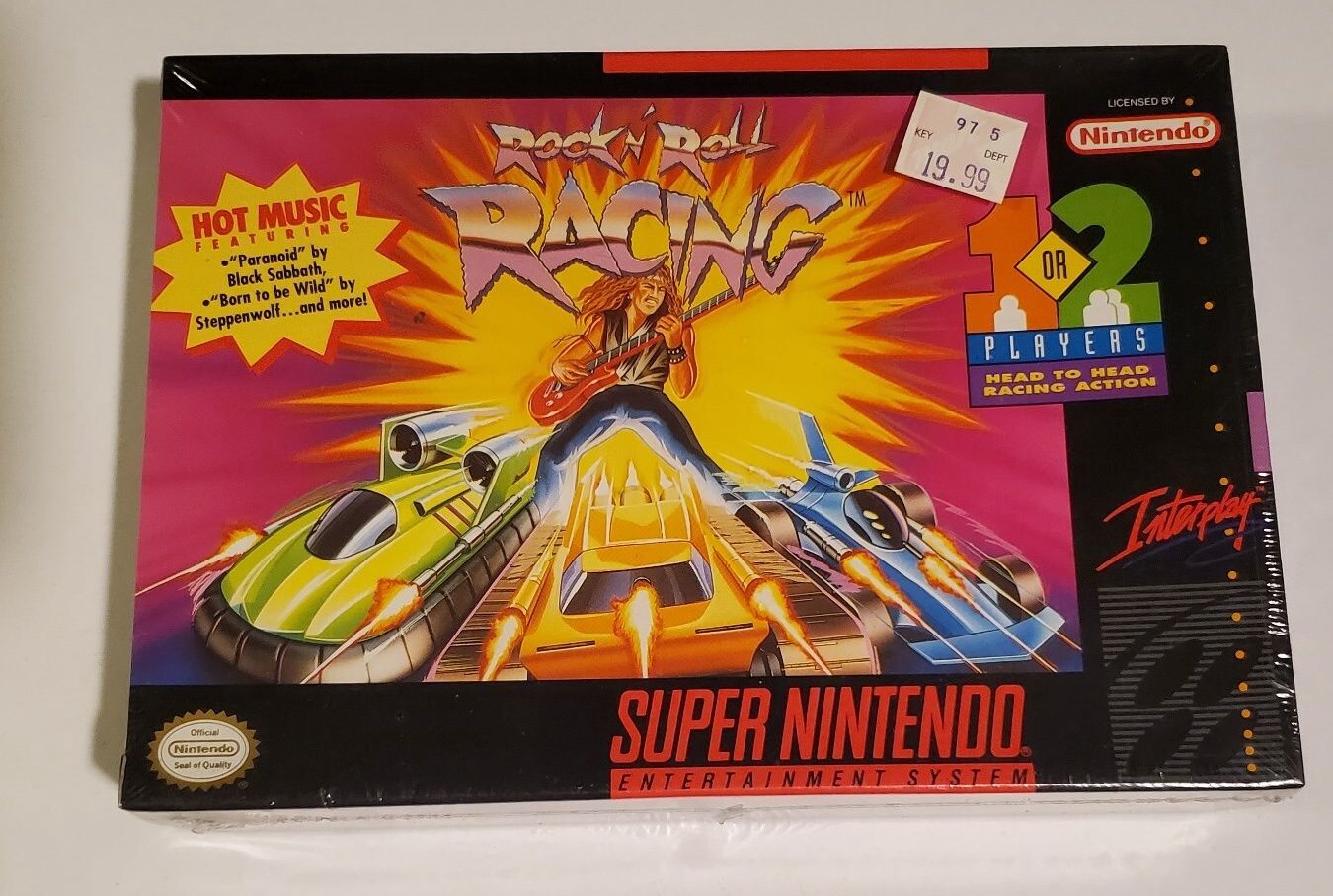 Rock N' Roll Racing - SNES, Condition: New/Sealed