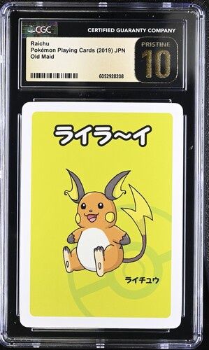 CGC Pristine 10 - Raichu - Pokemon Playing Cards (2019) JPN - Old Maid - [6052928208]