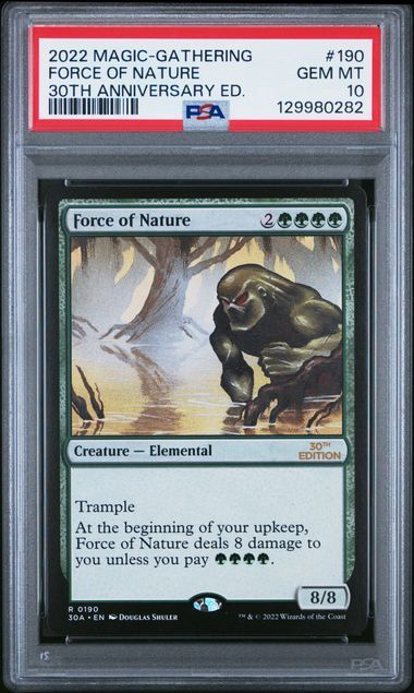 PSA 10 - 2022 Magic the Gathering - Force of Nature - 30th Anniversary ED. - #190  - [129980282]