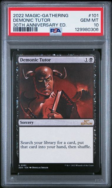 PSA 10 - Magic-Gathering - Demonic Tutor - 30th Anniversary ED. - #101 - [129980306]