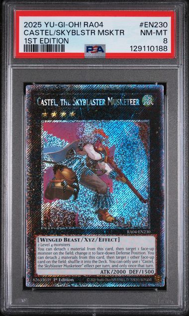 PSA 8 - 2025 Yu-Gi-Oh! RA04 - Castle/SKYBLSTR MSKTR - 1st Edition - #EN230 - [129110188]
