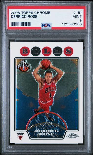 PSA 9 - 2008 Topps Chrome - Derrick Rose - #181 - [129980280]