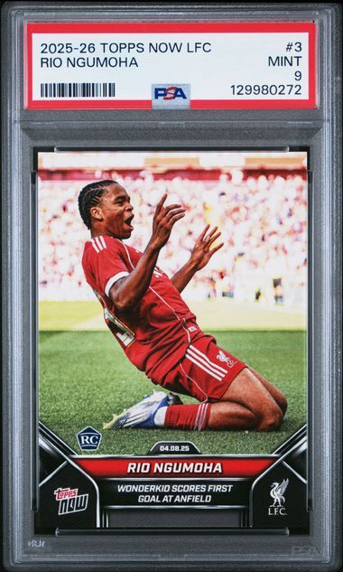PSA 9 - 2025-26 Topps Now LFC - Rio Ngumoha - #3 - [129980272]
