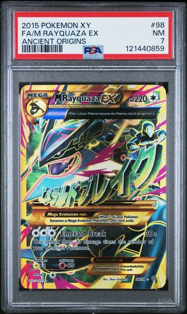 PSA - 7 - 2015 Pokemon XY FA/M Rayquaza EX Ancient Origins #98 [121440859]