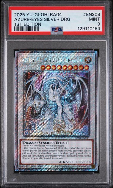 PSA - 10 YU-GI-OH! RA04 AZURE-EYES SILVER DRAGON 1ST ED.[129110184]