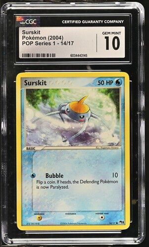 CGC - 10 - Surskit Pokemon (2004) POP Series 1 - 14/17 [6034443145]