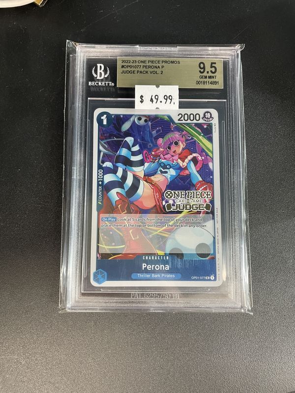 BECKETT 9.5 - 2022-23 ONE PIECE PROMOS JUDGE PACK VOL. 2 PERONA [0018114891]