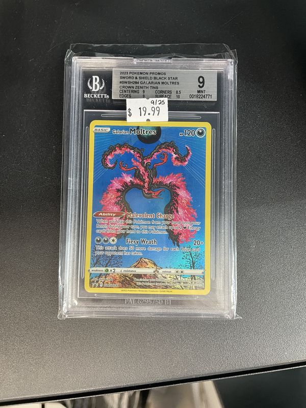 BECKETT 9 - SWORD &amp; SHIELD BLACK STAR GALARIAN MOLTRES [0018224771]