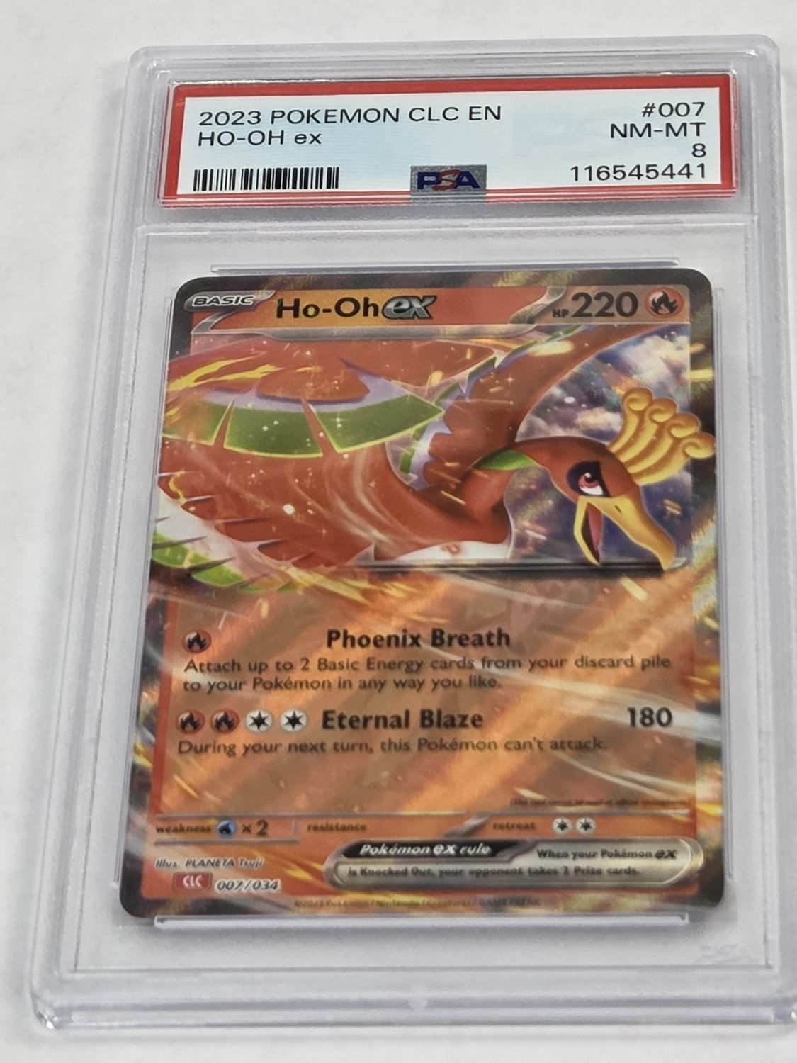 PSA - #007 Near Mint 2023 Pokemon Ho-Oh ex - CLC EN - [116545441]