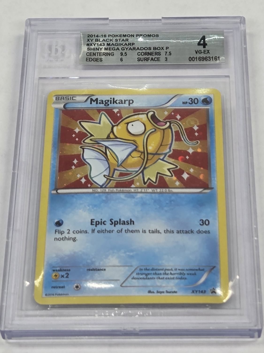 BGS - 4 - 2014-16 Pokemon Magikarp - XY Black Star Promo - #XY143 - [16963161]