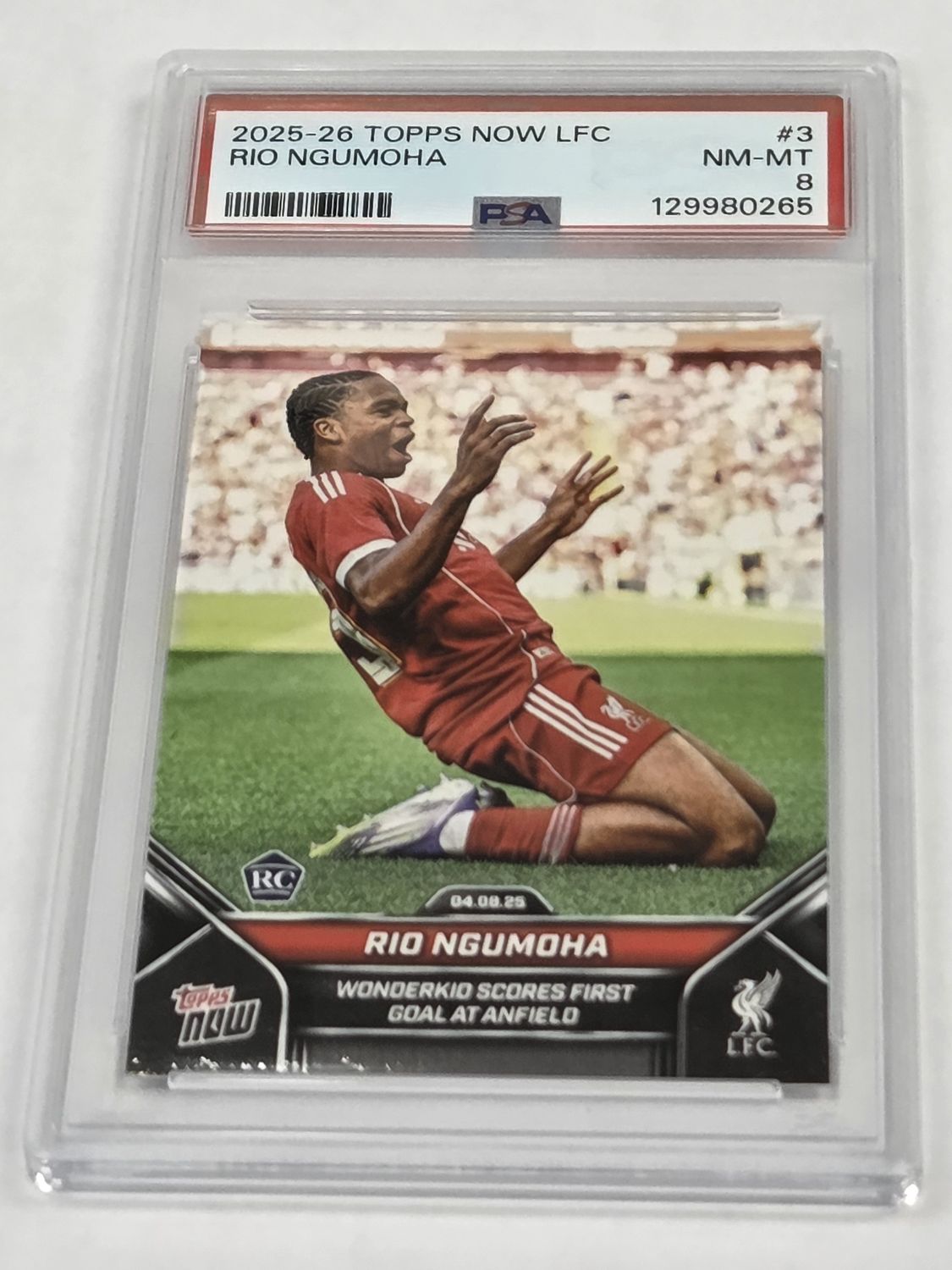 PSA 8 - 2025-26 - Topps Now LFC - Rio Ngumoha - #3 - [129980265]