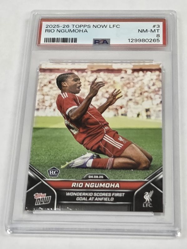 PSA 8 - 2025-26 - Topps Now LFC - Rio Ngumoha - #3 - [129980265]