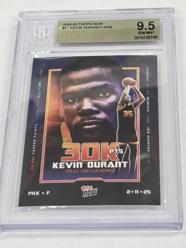 BGS 9.5 - 2024-25 Topps Now - #11 Kevin Durant/12359 - [0018159749]