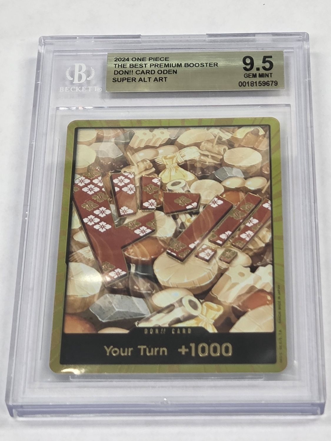 BGS 9.5 - 2024 One Piece - The Best Premium Booster - Don!! Card Oden - Super Alt Art - [0018159679]