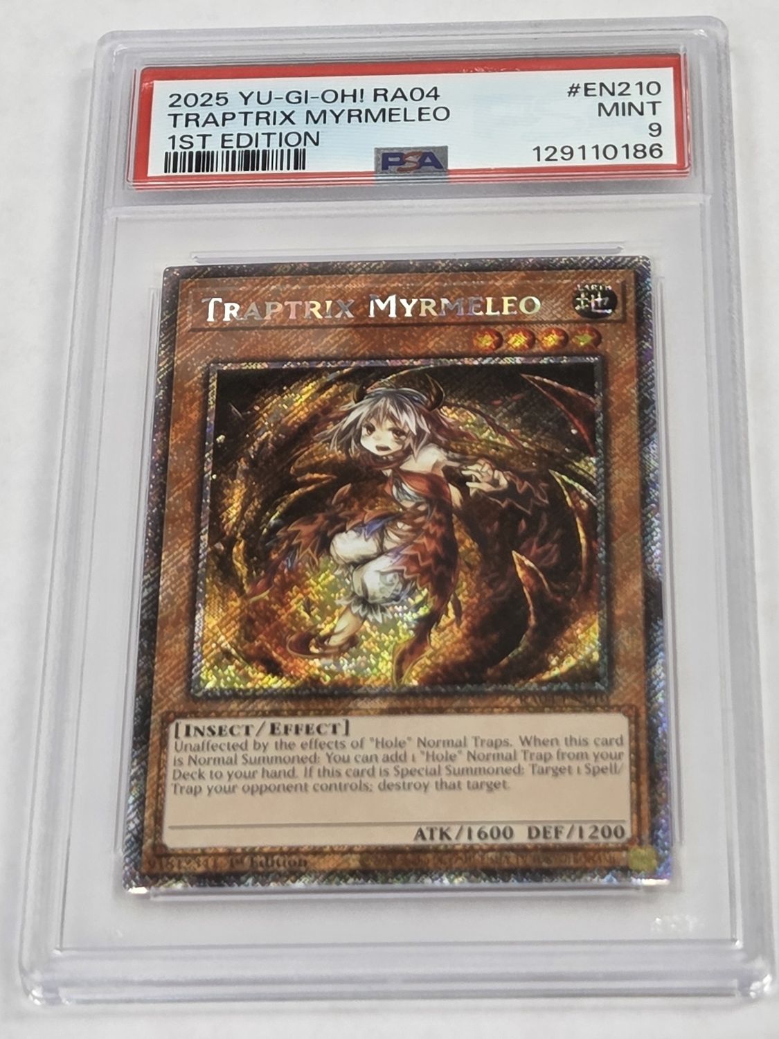 PSA 9 - 2025 Yu-Gi-Oh! RA04 - Traptrix Myrmeleo - 1st Edition - #EN210 - [129110186]