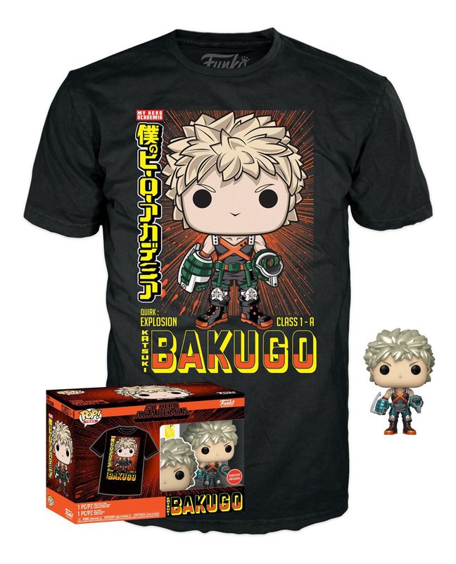 T-Shirt Combo Size - My Hero Academia - Bakugo - Gamestop Exclusive - Funko Pop!