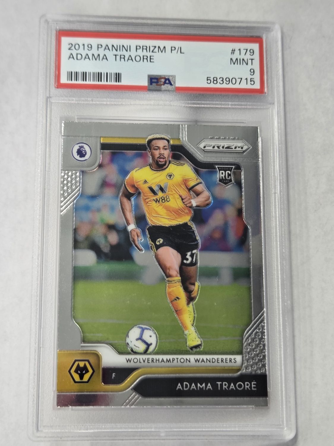 PSA - 9 - 2019 Panini Prizm P/L Adam Traore #179 [58390715]